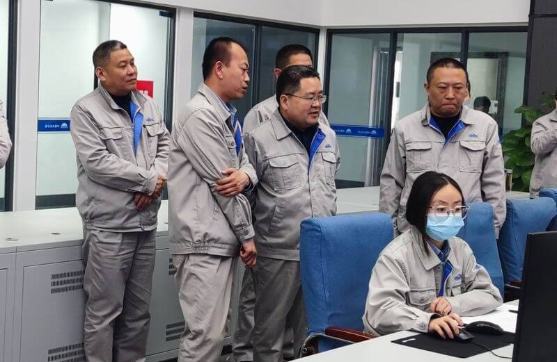 公司辅导到甲醇事业部查抄领导开车工作