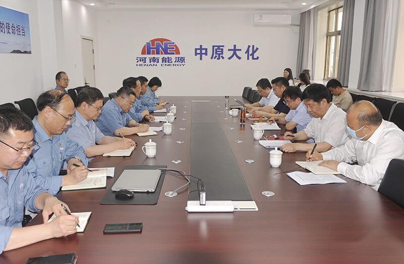 濮阳市副市长聂长明到中原mansion88·明升官方网站调研